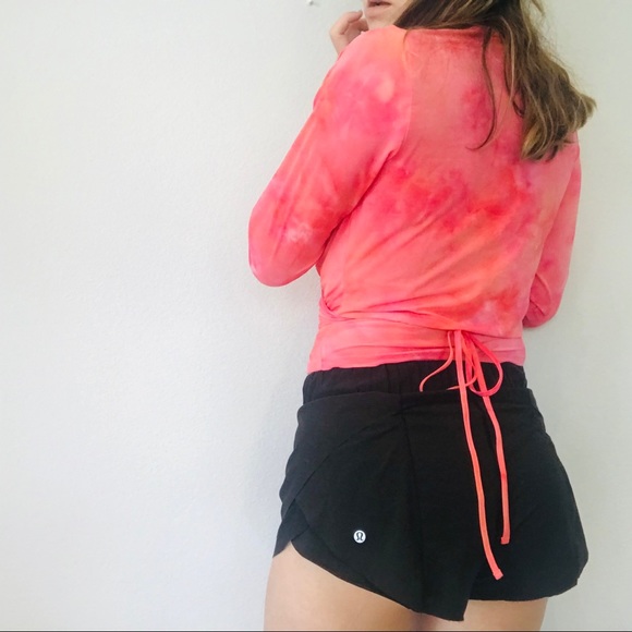 Outdoor Voices mesh tie dye wrap long sleeve crop - Picture 6 of 6